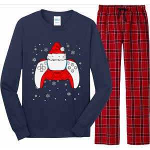 Christmas Santa Gamer Controller Boys Teens Gaming Xmas Long Sleeve Pajama Set