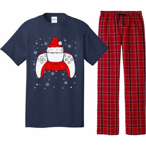 Christmas Santa Gamer Controller Boys Teens Gaming Xmas Pajama Set