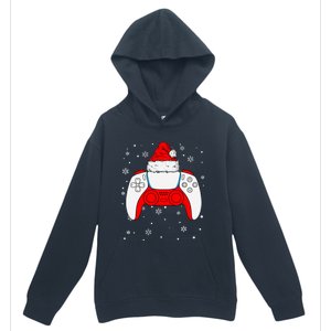 Christmas Santa Gamer Controller Boys Teens Gaming Xmas Urban Pullover Hoodie