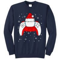 Christmas Santa Gamer Controller Boys Teens Gaming Xmas Tall Sweatshirt