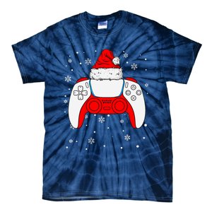 Christmas Santa Gamer Controller Boys Teens Gaming Xmas Tie-Dye T-Shirt