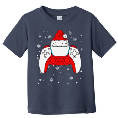 Christmas Santa Gamer Controller Boys Teens Gaming Xmas Toddler T-Shirt