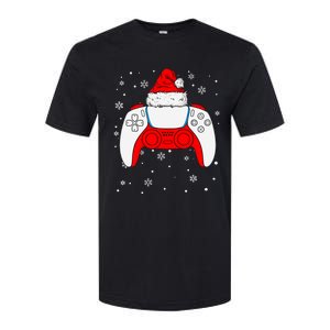 Christmas Santa Gamer Controller Boys Teens Gaming Xmas Softstyle CVC T-Shirt