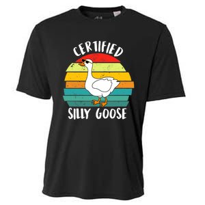 Certified Silly Goose Funny Goose Lover Farmer Farm Life Cooling Performance Crew T-Shirt