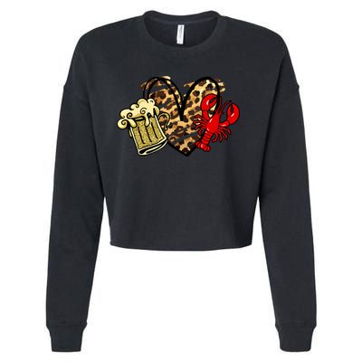 Crawfish Season Gift Cropped Pullover Crew