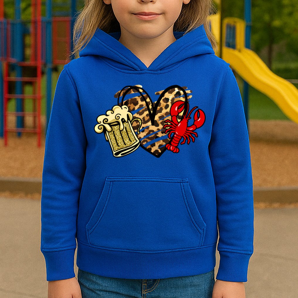 Crawfish Season Gift Kids Hoodie