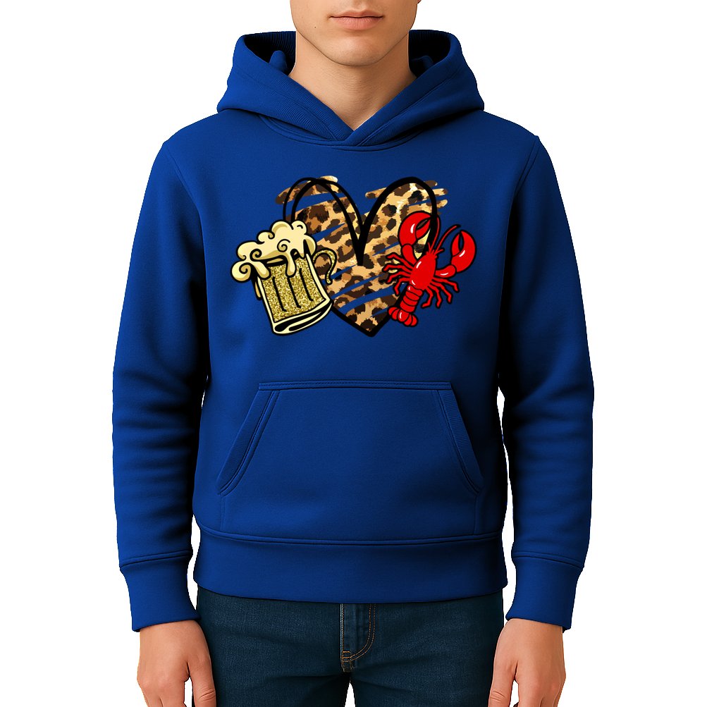 Crawfish Season Gift Kids Hoodie