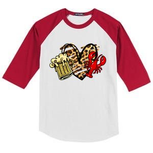 Crawfish Season Gift Kids Colorblock Raglan Jersey