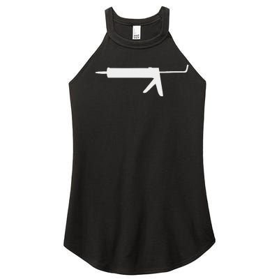 Caulk Silhouette Gun Women’s Perfect Tri Rocker Tank