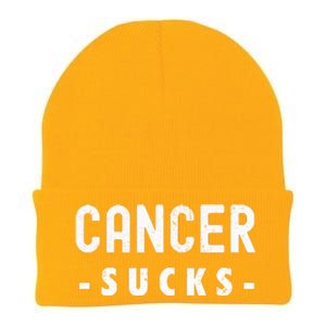 Cancer Sucks Gift Hooded Cancer Gift Knit Cap Winter Beanie