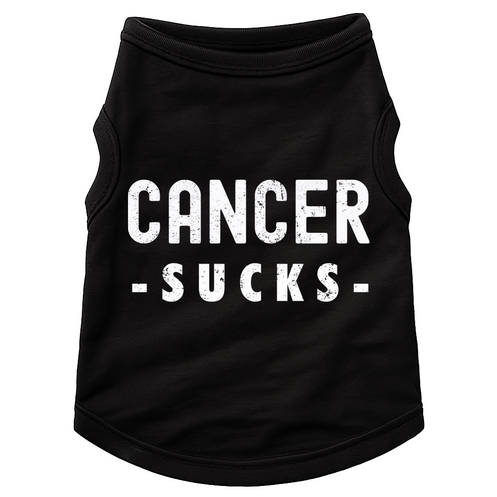 Cancer Sucks Gift Hooded Cancer Gift Doggie Tank