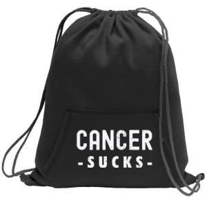 Cancer Sucks Gift Hooded Cancer Gift Sweatshirt Cinch Pack Bag