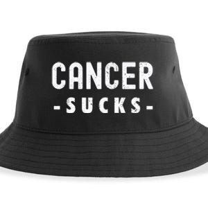 Cancer Sucks Gift Hooded Cancer Gift Sustainable Bucket Hat