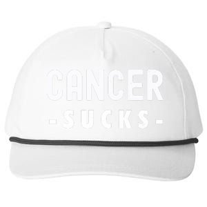 Cancer Sucks Gift Hooded Cancer Gift Snapback Five-Panel Rope Hat