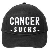 Cancer Sucks Gift Hooded Cancer Gift 7-Panel Snapback Hat