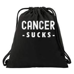 Cancer Sucks Gift Hooded Cancer Gift Drawstring Bag