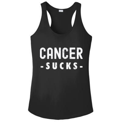 Cancer Sucks Gift Hooded Cancer Gift Ladies PosiCharge Competitor Racerback Tank