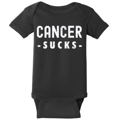 Cancer Sucks Gift Hooded Cancer Gift Baby Bodysuit