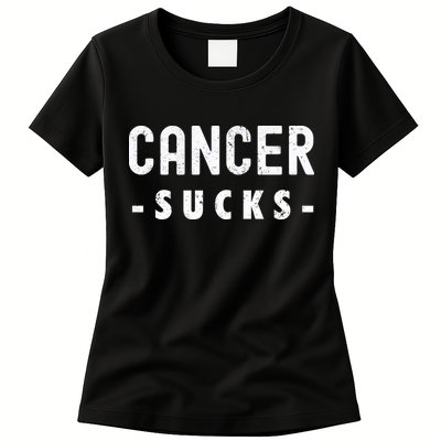 Cancer Sucks Gift Hooded Cancer Gift Womens T-Shirt