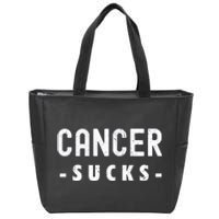 Cancer Sucks Gift Hooded Cancer Gift Zip Tote Bag