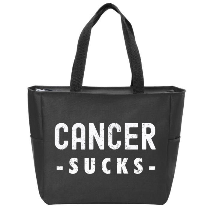 Cancer Sucks Gift Hooded Cancer Gift Zip Tote Bag