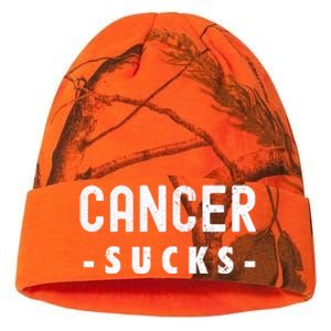 Cancer Sucks Gift Hooded Cancer Gift Kati Licensed 12" Camo Beanie