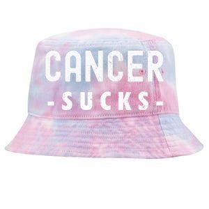 Cancer Sucks Gift Hooded Cancer Gift Tie-Dyed Bucket Hat