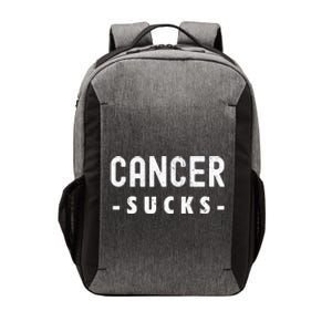 Cancer Sucks Gift Hooded Cancer Gift Vector Backpack