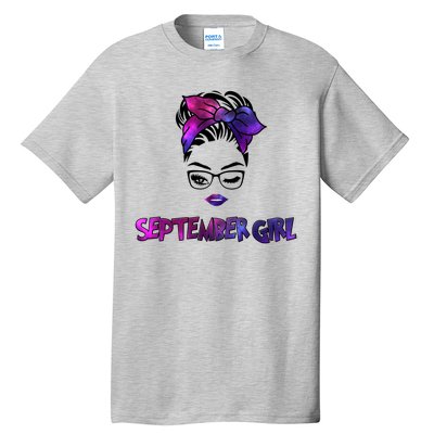 Cute September Girl Tall T-Shirt