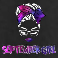 Cute September Girl 7 Panel Mesh Trucker Snapback Hat