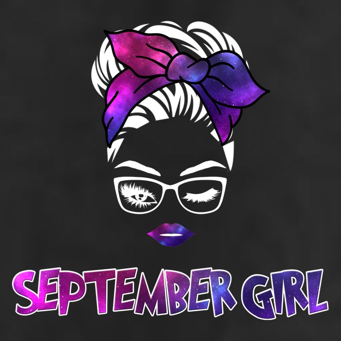 Cute September Girl 7 Panel Mesh Trucker Snapback Hat