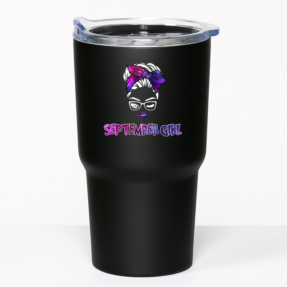 Cute September Girl Tumbler