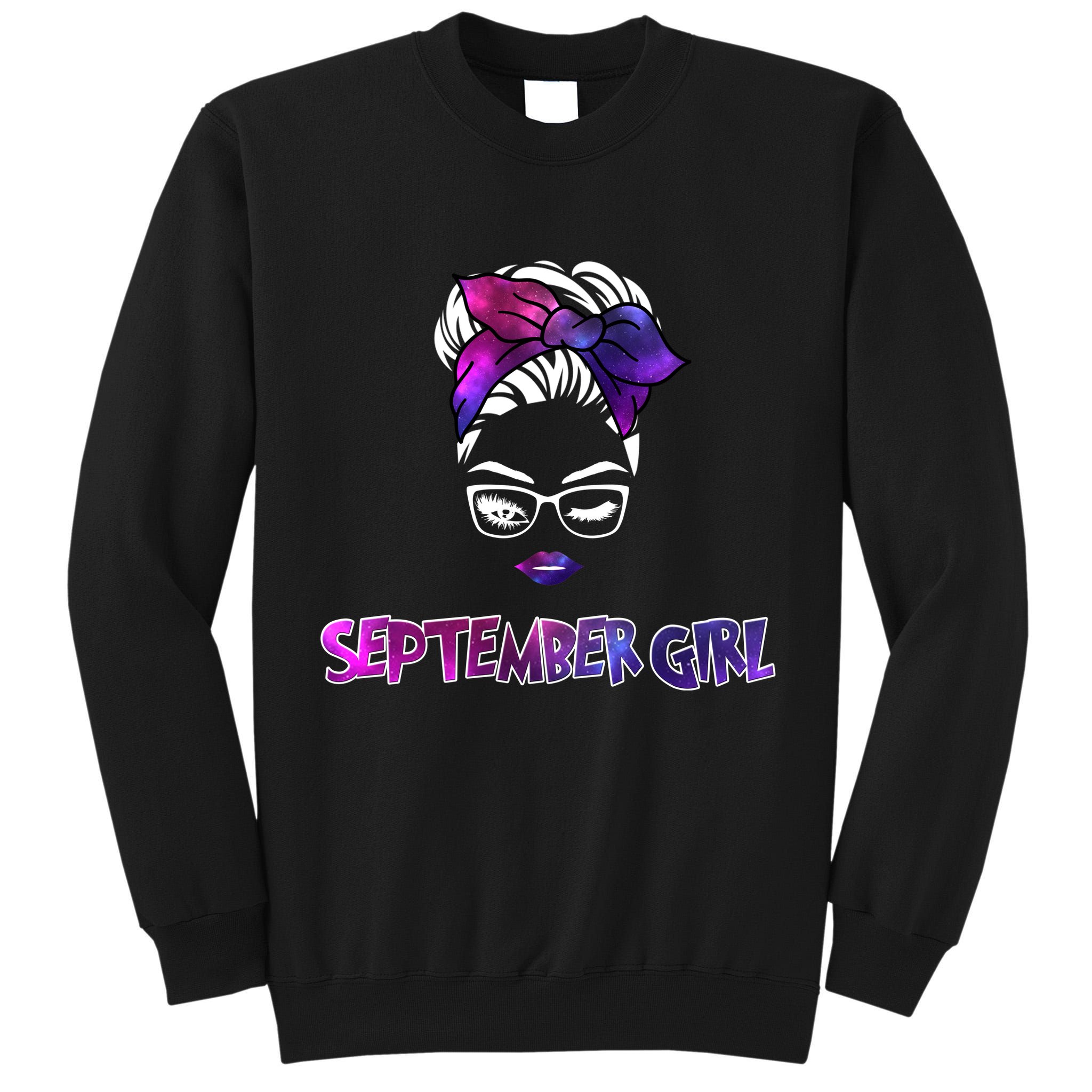 Cute September Girl Tall Sweatshirt