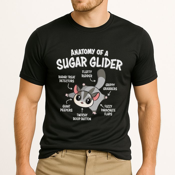 Cute Sugar Glider Lover Cooling Performance Crew T-Shirt