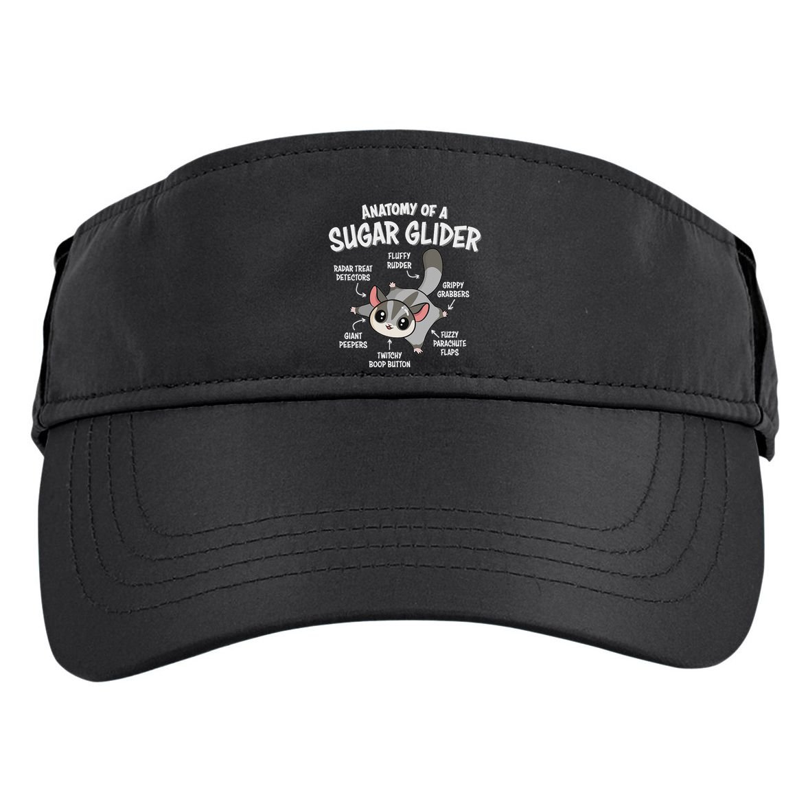 Cute Sugar Glider Lover Adult Drive Performance Visor