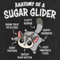 Cute Sugar Glider Lover Adult Drive Performance Visor