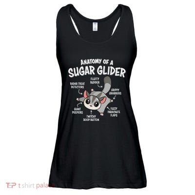 Cute Sugar Glider Lover Ladies Essential Flowy Tank