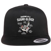 Cute Sugar Glider Lover Flatbill Hat