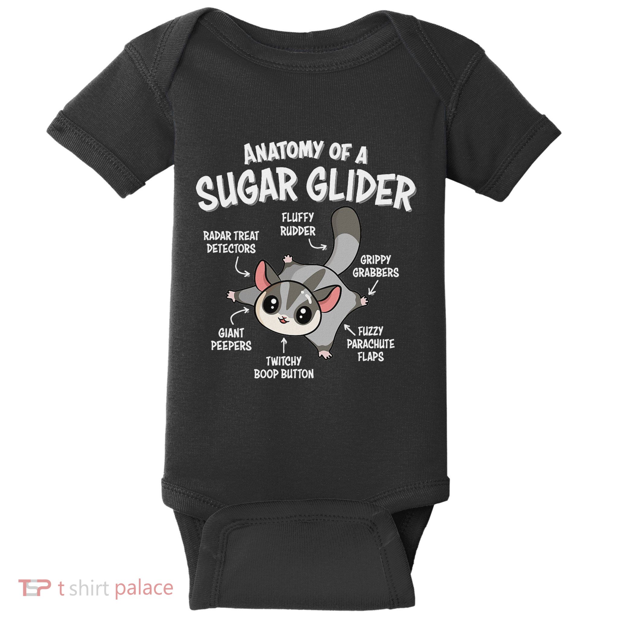 Cute Sugar Glider Lover Baby Bodysuit