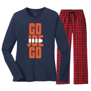 Cleveland Sundays Go Joe Go Women's Long Sleeve Flannel Pajama Set 