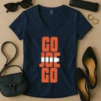 Cleveland Sundays Go Joe Go Women's V-Neck T-Shirt