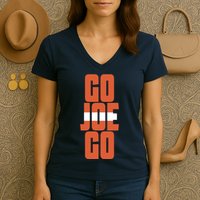 Cleveland Sundays Go Joe Go Women's V-Neck T-Shirt