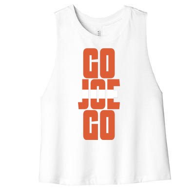 Cleveland Sundays Go Joe Go Women's Racerback Cropped Tank