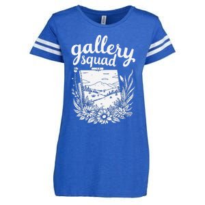 Curator Squad Gallery Collection Art Dealer Enza Ladies Jersey Football T-Shirt