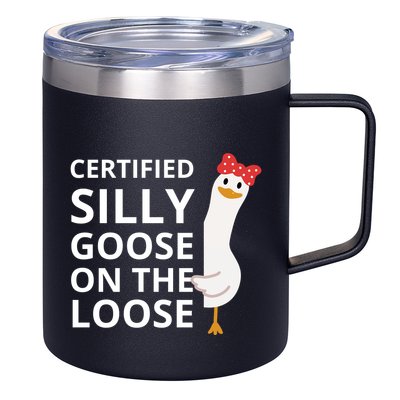 Certified Silly Goose On The Loose 12oz Stainless Steel Coffee Mug