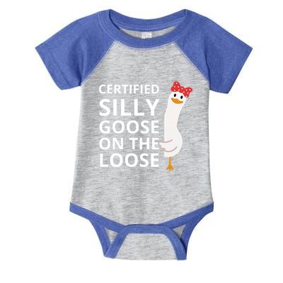 Certified Silly Goose On The Loose Infant Baby Jersey Bodysuit