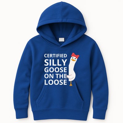 Certified Silly Goose On The Loose Kids Hoodie