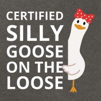 Certified Silly Goose On The Loose Cotton Canvas Backpack
