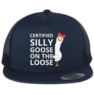 Certified Silly Goose On The Loose Flat Bill Trucker Hat