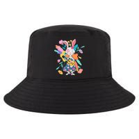 Cute Springtime Guitar Playing Bunny Rabbit Cool Comfort Performance Bucket Hat